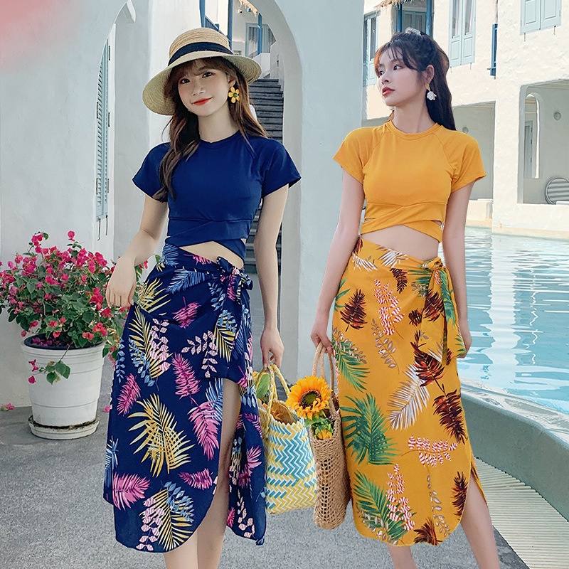 Set đồ bơi IELGY ba mảnh có size lớn thời trang cho nữ