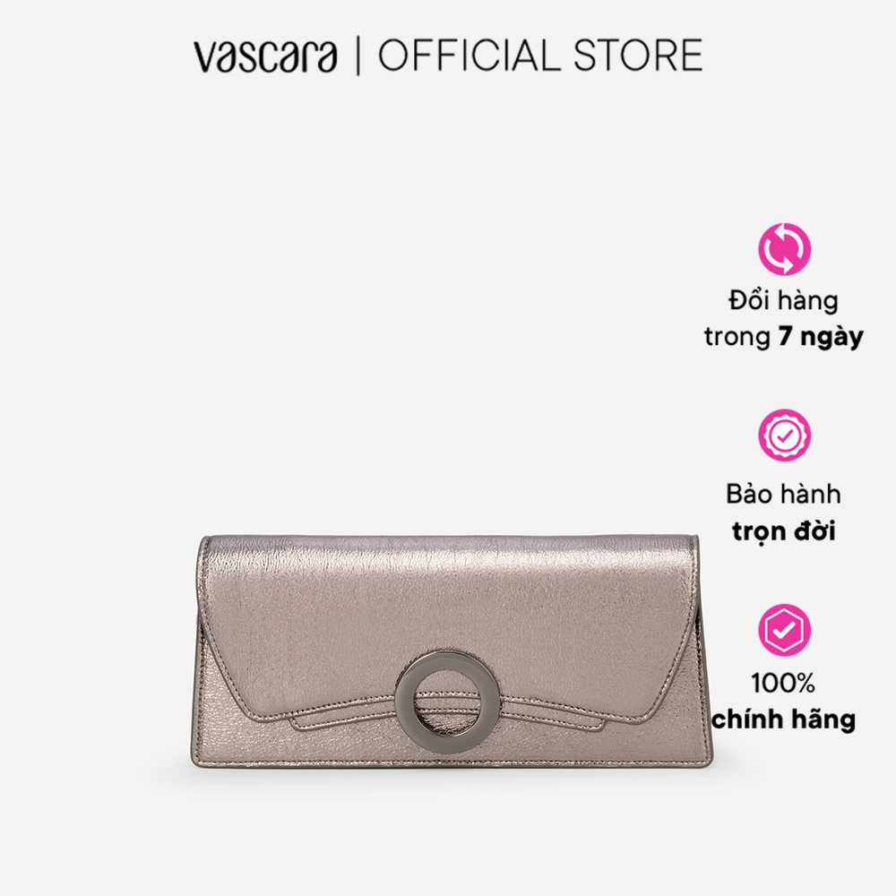 Vascara Ví Dự Tiệc Metallic Đính Khóa Tròn Kim Loại CLU 0090