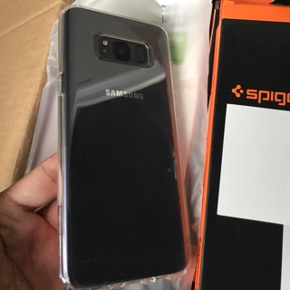 Ốp lưng Galaxy S8 plus Spigen Silicon trong