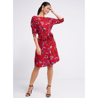 VÁY ĐẦM MANGO HOA ĐỎ AUTHENTIC