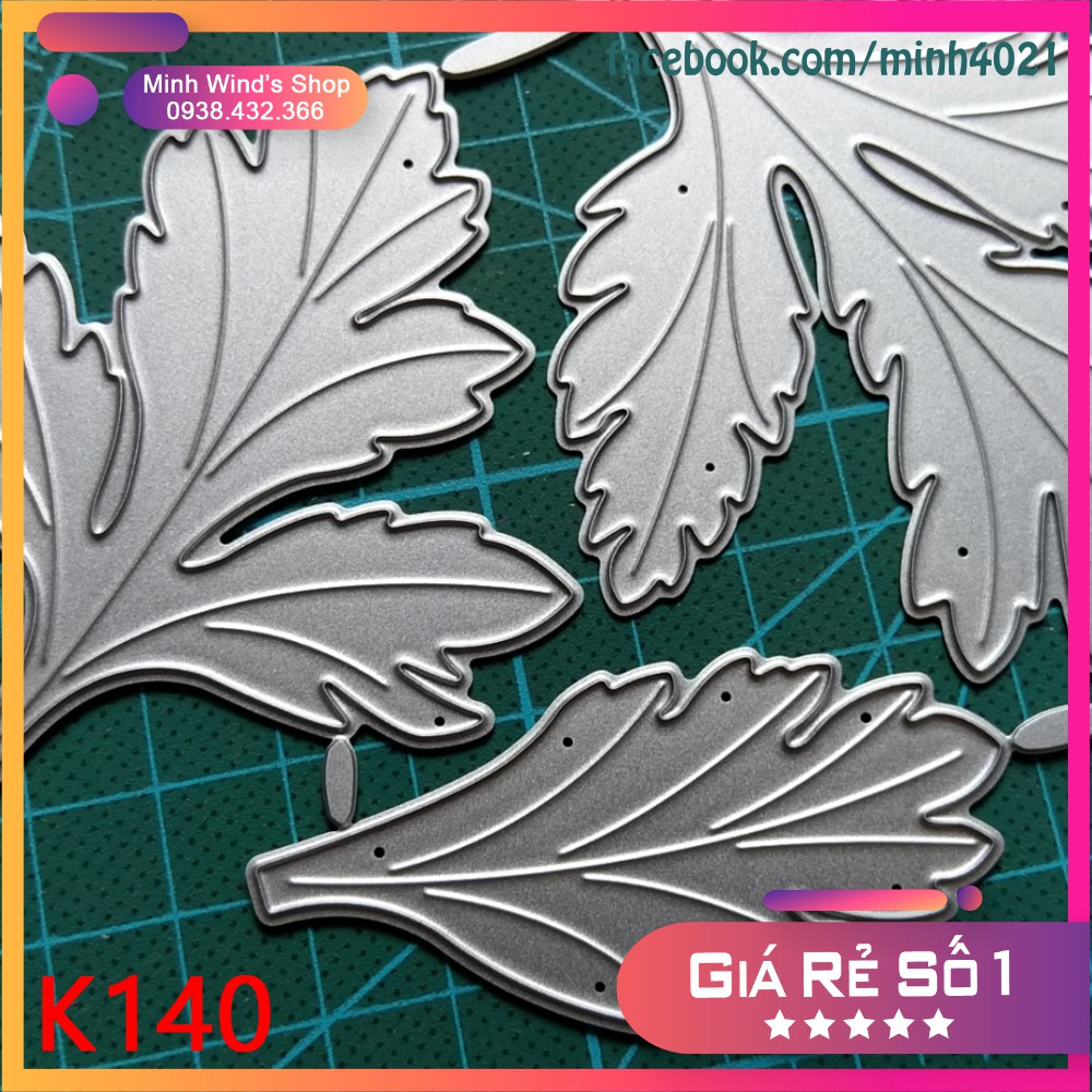 K140 - Khuôn Kim Loại Cắt Lá Cúc Tana 3 Size