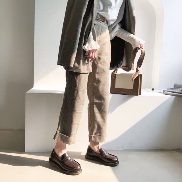 [Sẵn Đen 35, Nâu 37] Giày Loafer Vintage mẫu mới 2020( Có ảnh thật )
