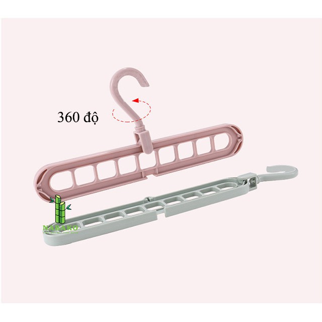 Móc Treo Quần Áo 9 Lỗ Đa Năng Giúp Bạn Có Không Gian Tủ Gọn Gàng Tiện Lợi Cùng Móc Treo Đồ - Nabako