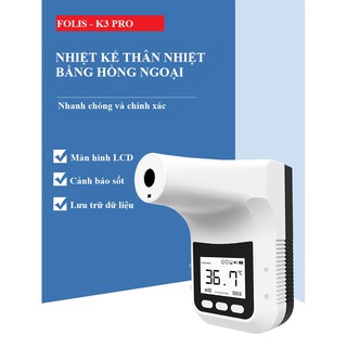 Thiết bị đo thân nhiệt từ xa _ K3 Pro - Phiên bản Việt hóa kèm chân đỡ cao 1m6