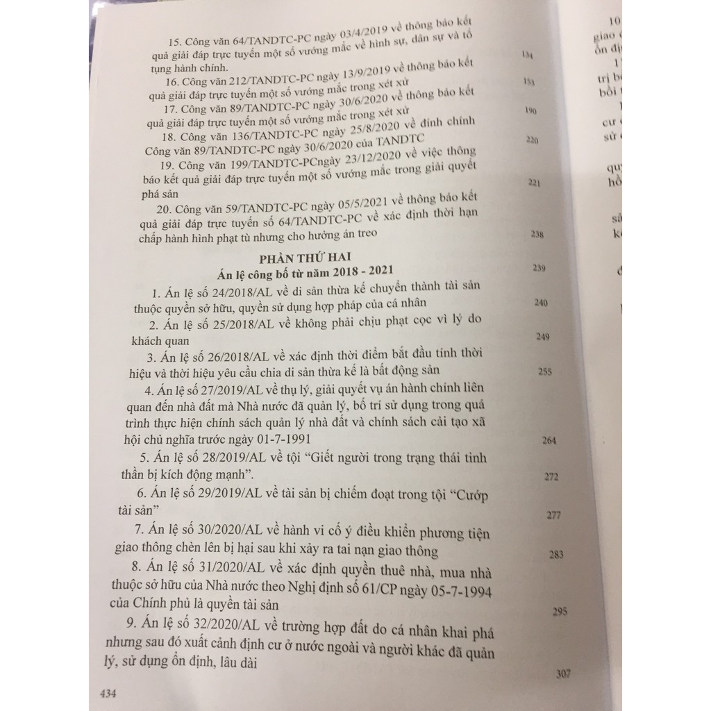 Sách - Giải đáp vướng mắc trong xét xử về Dân sự, Hình sự, Tố tụng dân sự Hành chính, Kinh doanh thương mại của Tòa án