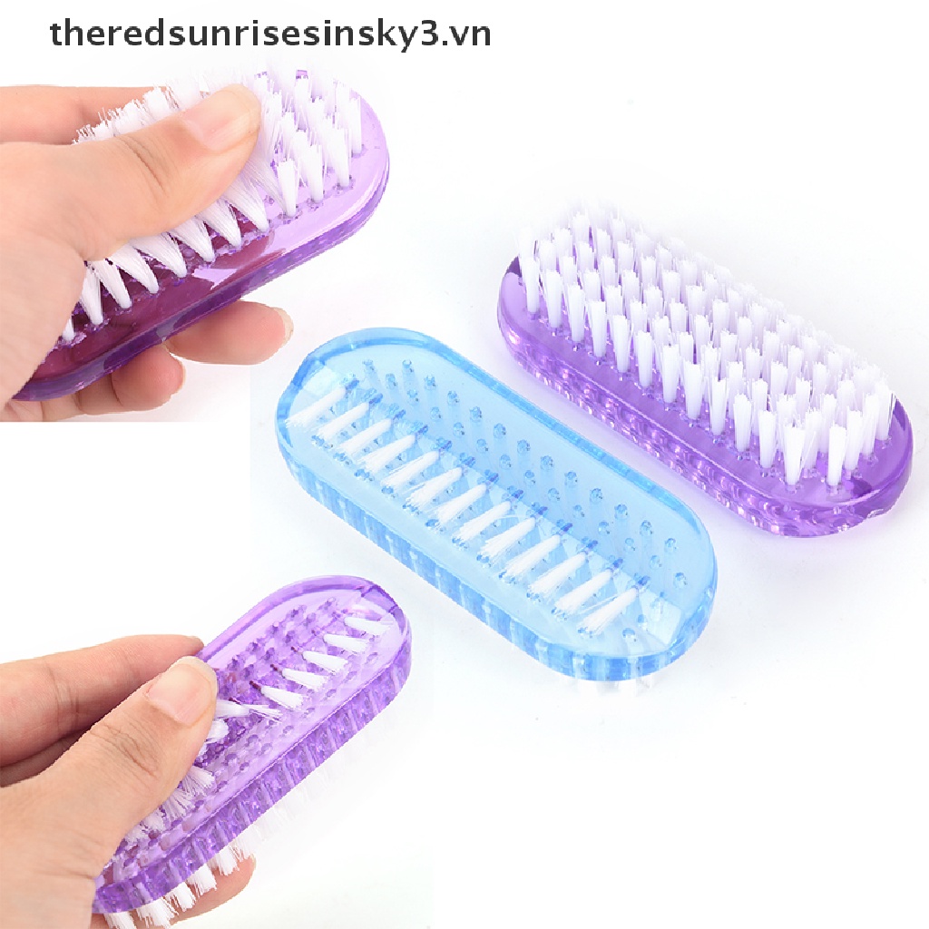 Cọ Nhựa Hai Đầu Dùng Để Vệ Sinh Móng Tay
