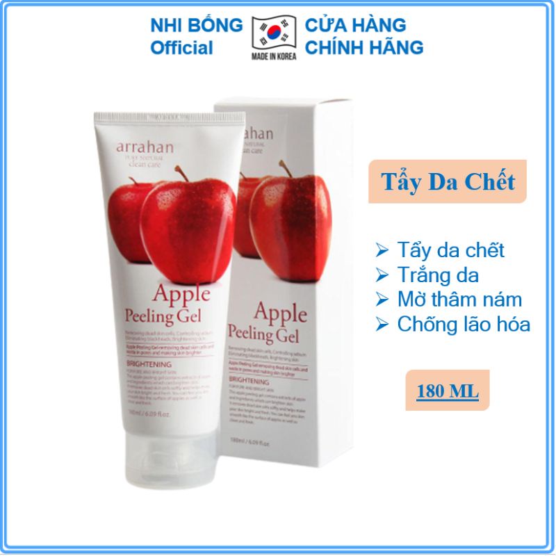 Tẩy da chết - Tẩy tế bào da chết chiết xuất từ táo đỏ Arrahan Hàn Quốc 180ml