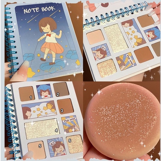 Bảng Phấn Mắt 6 Màu Maffick Note Book | BigBuy360 - bigbuy360.vn