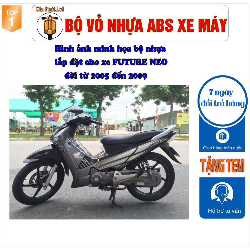 Dàn áo xe FUTURE NEO màu ĐEN , nhựa ABS nguyên sinh_ SPP-555