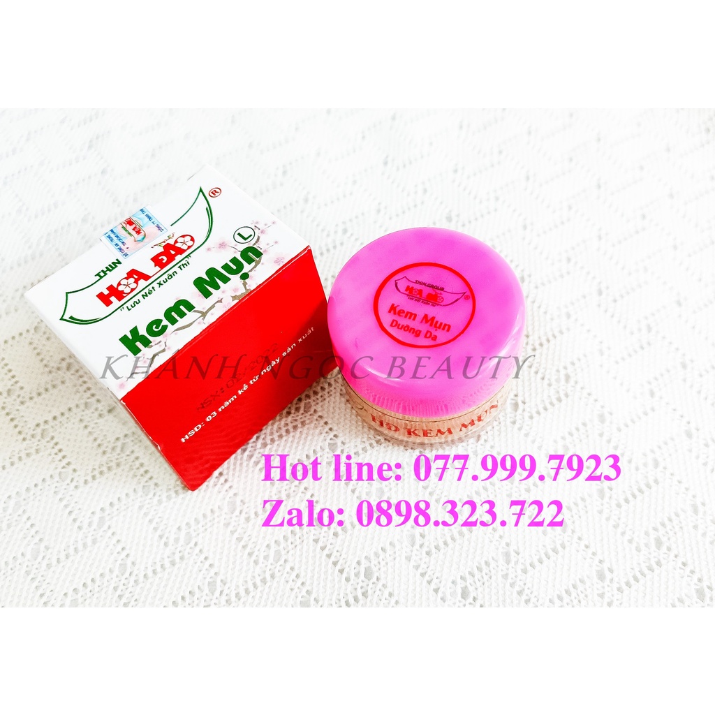 BỘ KEM MỤN HOA ĐÀO 18 GRAM  và SERUM HOA ĐÀO và SỮA RỬA MẶT HOA ĐÀO - CTY THIN GROUP