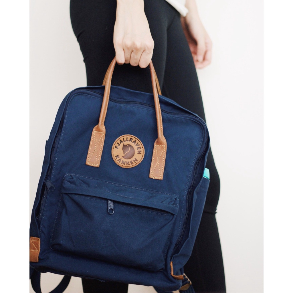 Balo laptop học sinh Fjallraven Kanken No.2 quai da chống nước đi học dã ngoại
