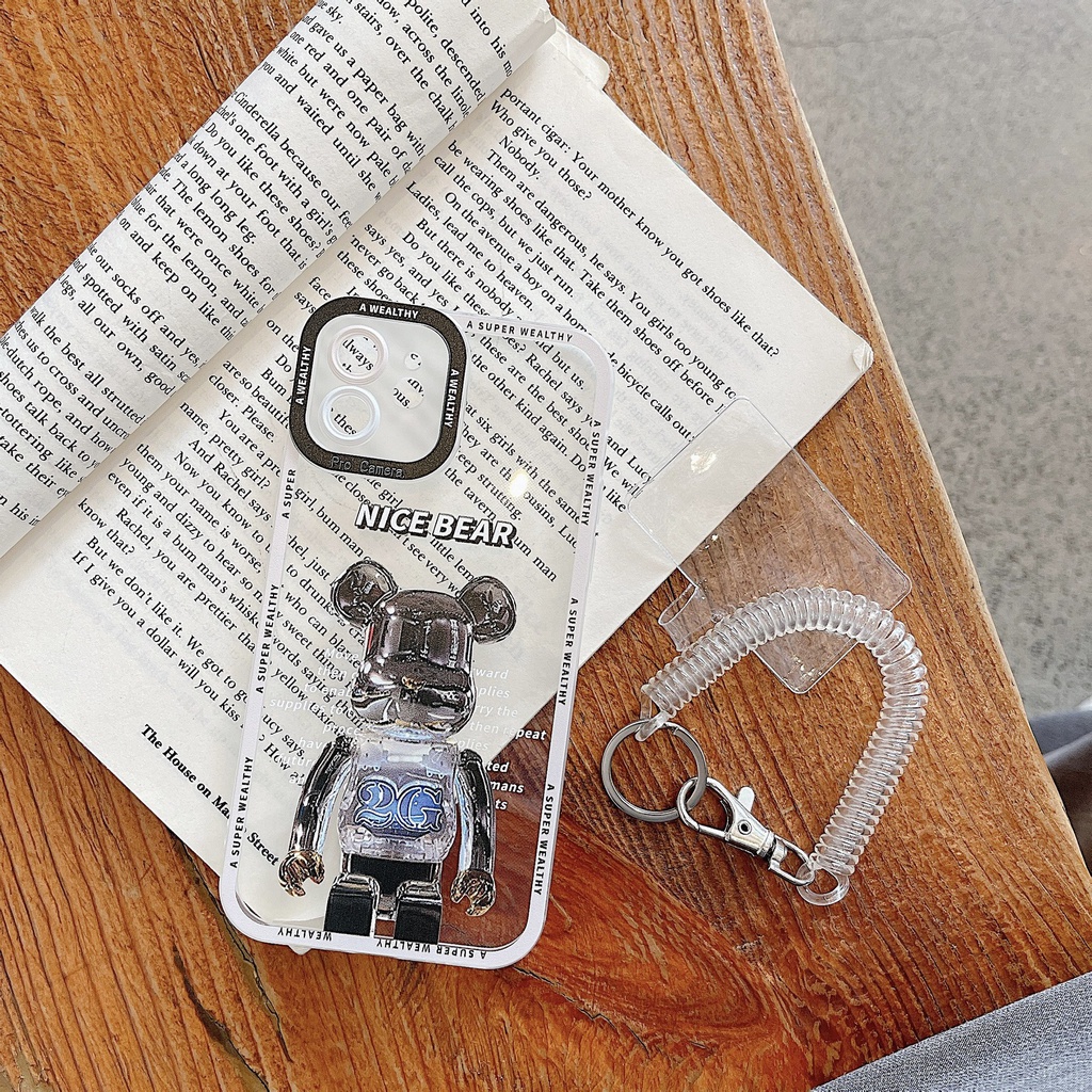 Ốp lưng iphone Ốp lưng iphone Ốp điện thoại in hoạ tiết Bearbrick cho Iphone 6plus/6/6splus/7/7plus/8/8plus/x/xs/11/12/13/pro/max/plus/promax RK CASE