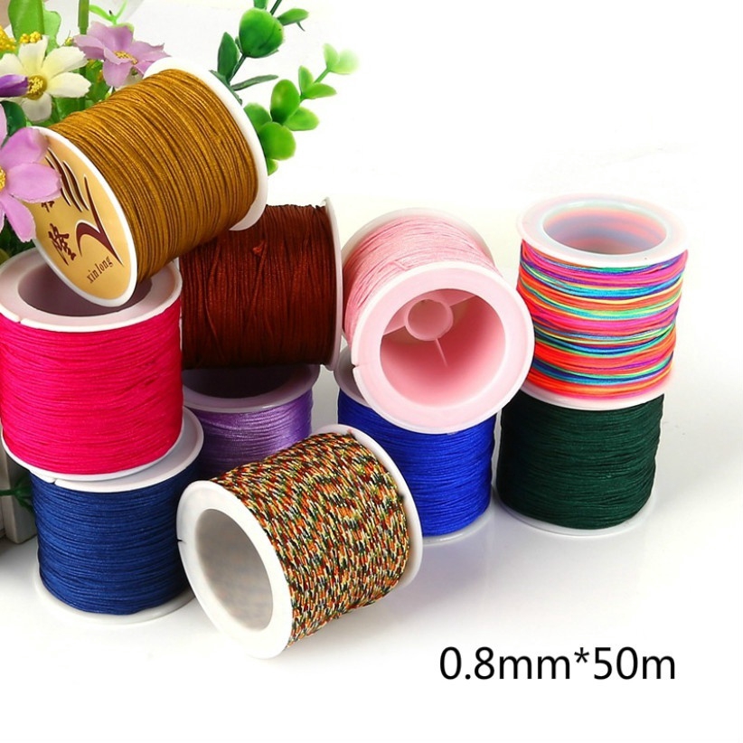 Cuộn Dây 0.8mm X 50m Dùng Làm Đồ Trang Sức Thủ Công