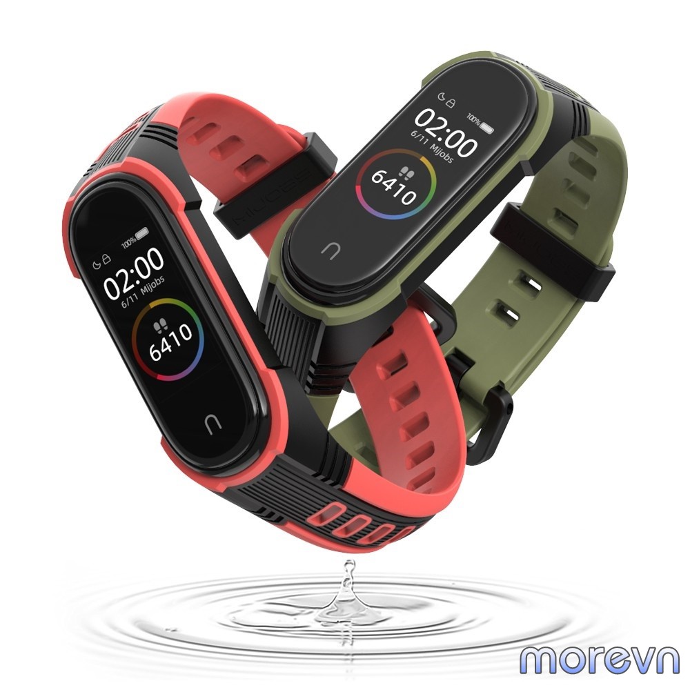 Dây đeo silicon thể thao PULSEIRA Mi band 4, mi band 3 chính hãng Mijobs - dây đeo thay thế miband 4,3 thể thao (Mijobs)