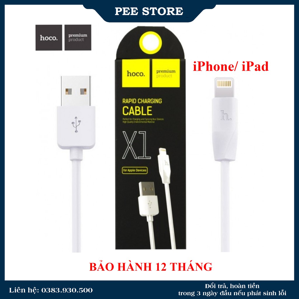 Cáp sạc Hoco X1 Dài 1m /2m - Pee Store