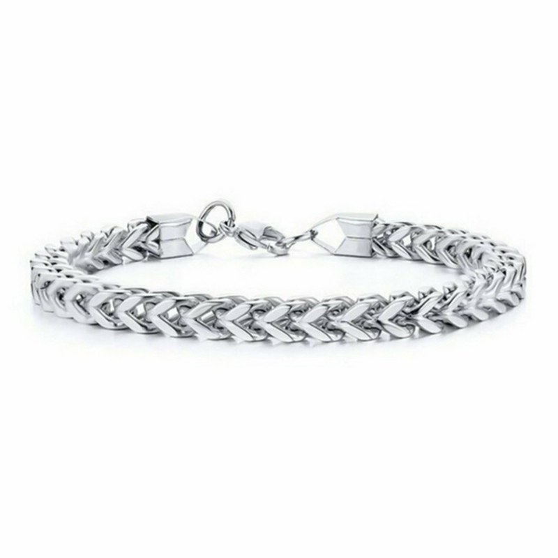 Stainless Steel Bracelet 4 Color Domineering Charm Bali Bracelet Men's Double Chain Chain Personality Men's Jewelry