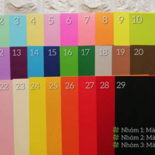 COMBO 100 TỜ GIẤY A4 TRỘN MÀU