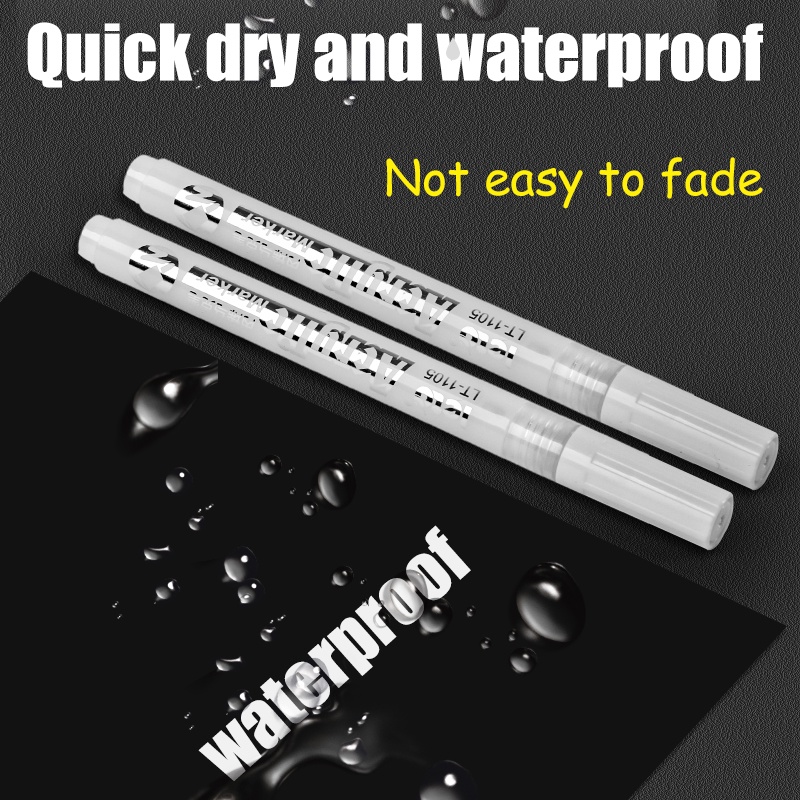 Bút Đánh Dấu Acrylic Màu Trắng Chống Nước Không Phai Nhanh Khô Dung Tích Lớn