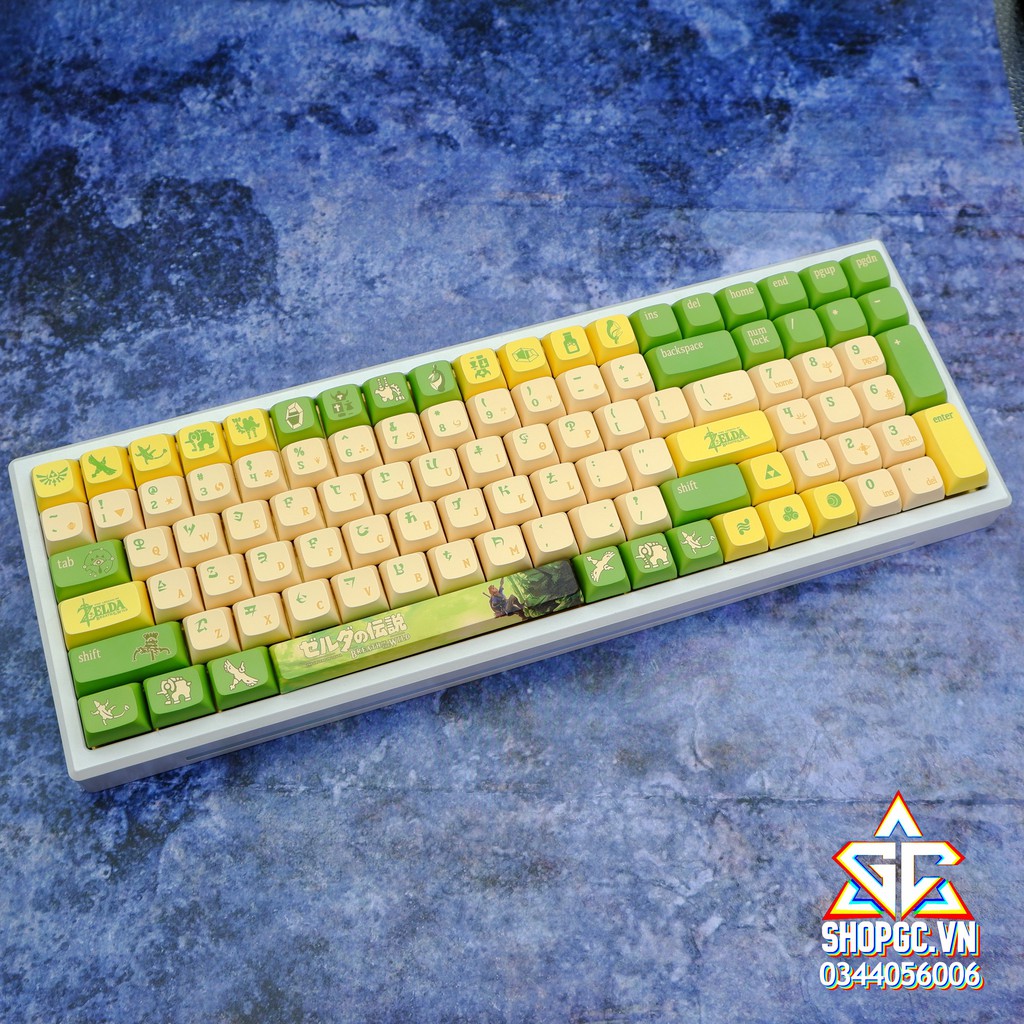 Keycap  XDA ZELDA 150 nút Nhựa PBT ( E-DRA, AKKO, KEYCHORN, KEYCOOL, IKBC, LEOPOLD, NJ68,...)