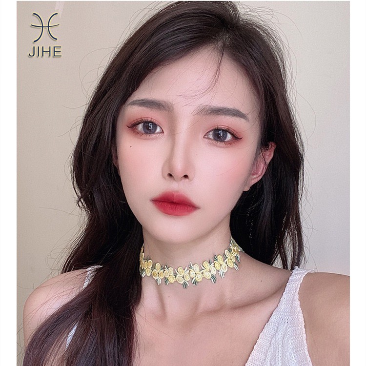 Vòng Cổ Choker Họa Tiết Hoa Thời Trang