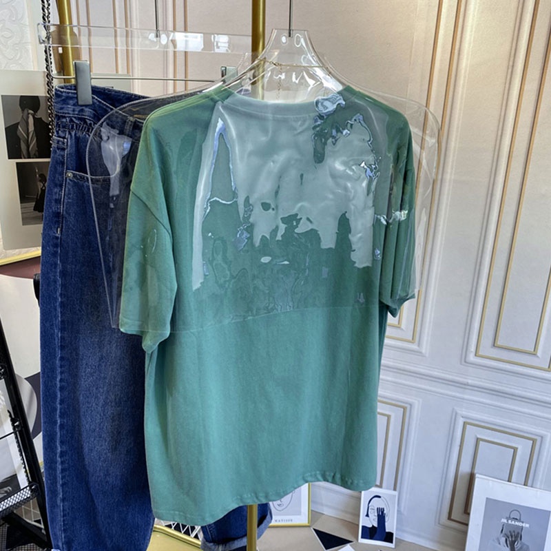 NRVP Áo thun tay ngắn cổ tròn 100% cotton thời trang phong cách Hàn Quốc cho nữ