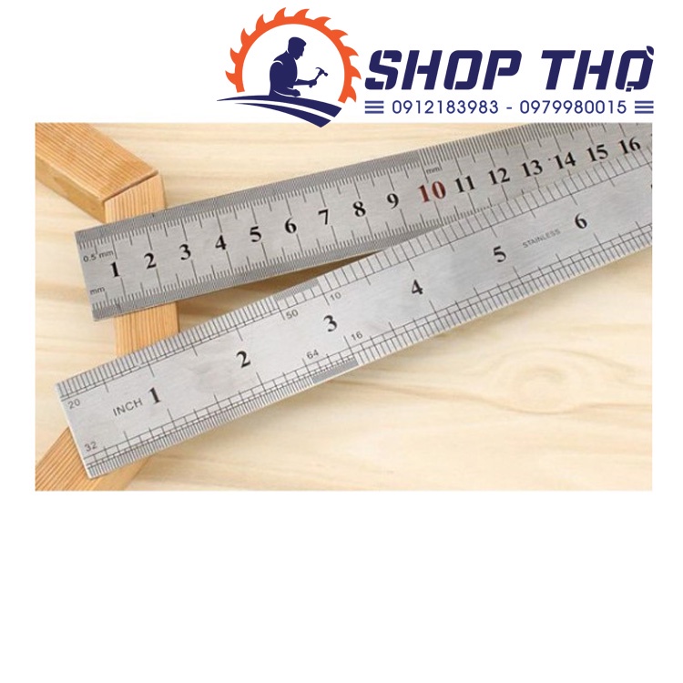 Thước thẳng 20cm loại dày chuyên để kẻ, đo độ dài