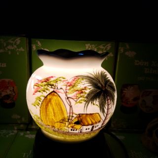Đèn xông tinh dầu điện gốm Bát tràng