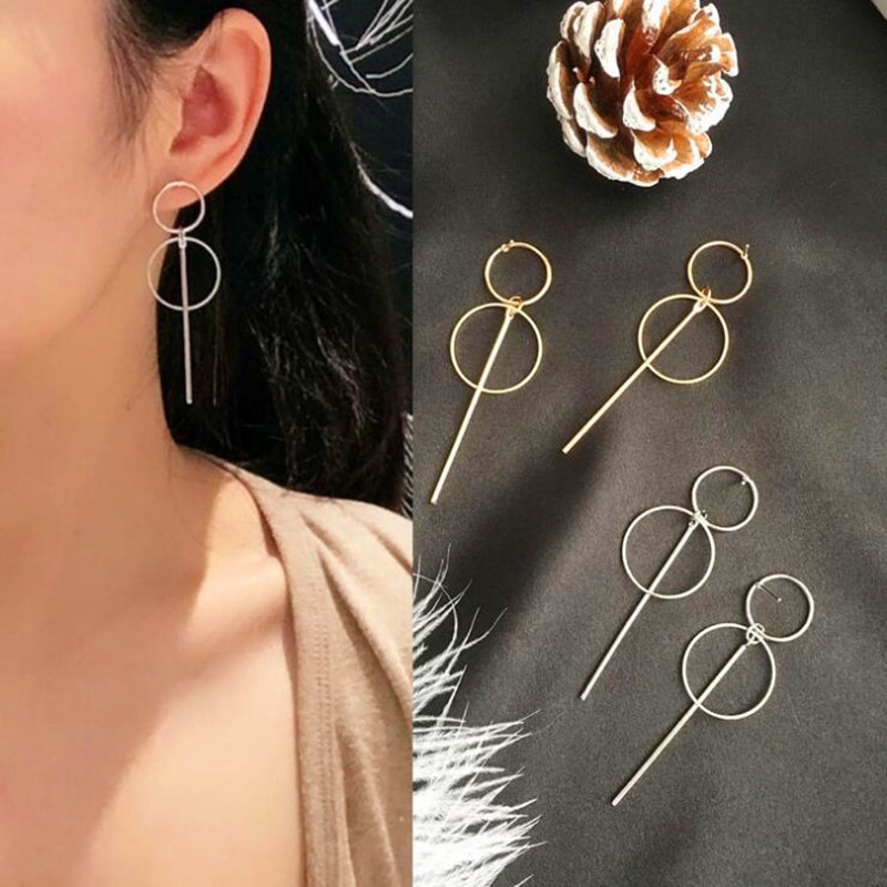 Khuyên tai dáng dài thiết kế độc đáo