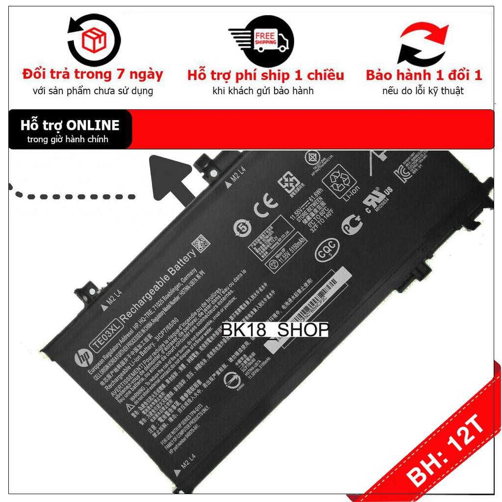 [BH12TH] . ⚡️[Pin zin] Pin HP Pavilion 15 UHD 15-BC 15-AX 15T TE03XL Originals