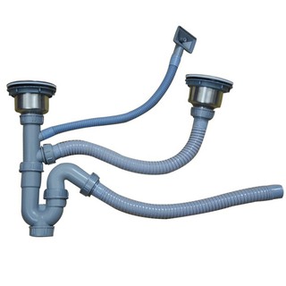 BỘ XI PHÔNG, ỐNG XẢ CHẬU RỬA BÁT 2 NGĂN XP021