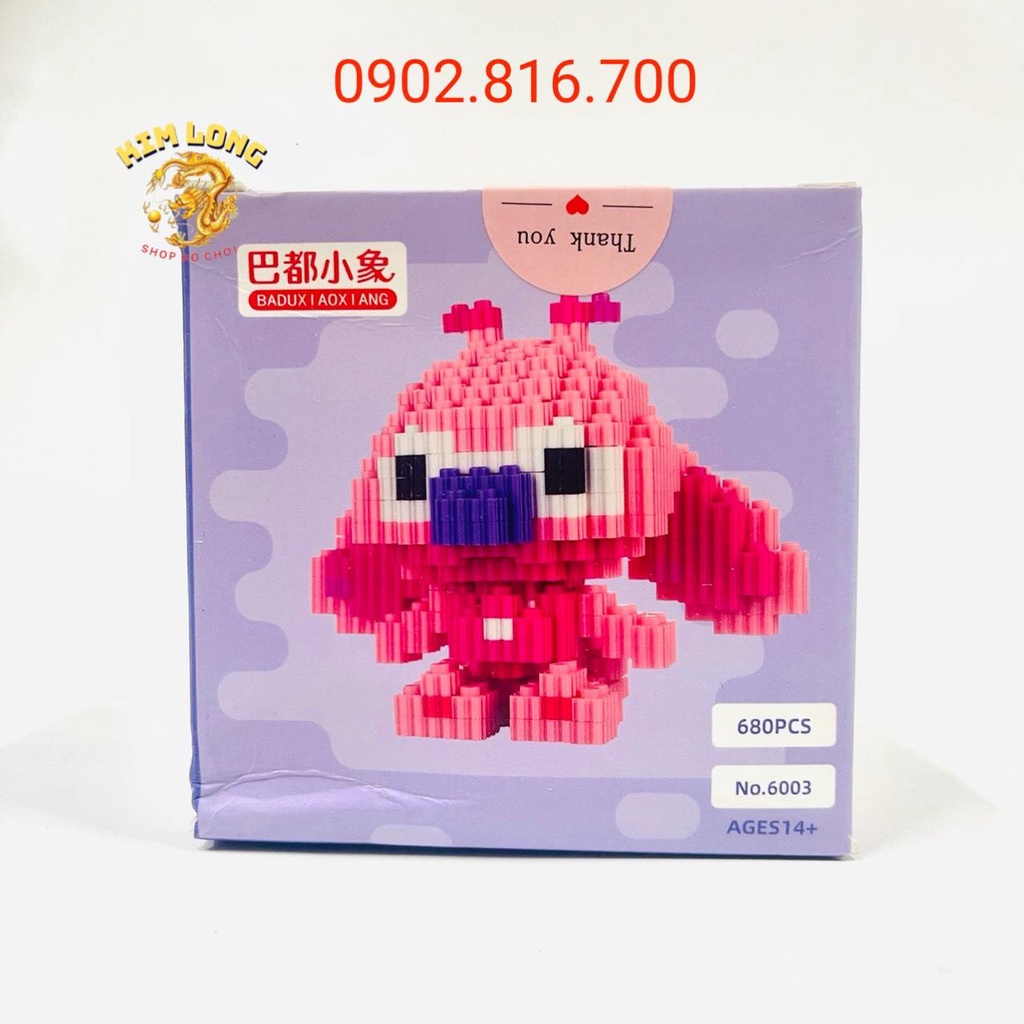 DIY Đồ chơi lắp ráp Le-go 3D mô hình nhân vật hoạt hình 3D hình DOREMON DOREMI SIÊU NHÂN NHỆN GẤU BEAR BRICK GẤU STICK