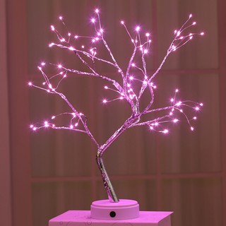 Home Decoration Night Lamp For Bedroom Bedside Table Lamp USB/Battery Operated 36pcs/108pcs LED Copper Wire Night Light Tree Light