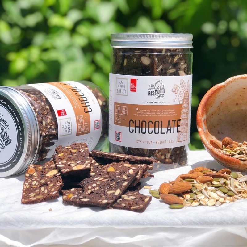Bánh BISCOTTI Gạch Đỏ 250g - Bánh Ăn Kiêng, Giảm Cân, Dành Cho Người Tiểu Đường | BigBuy360 - bigbuy360.vn