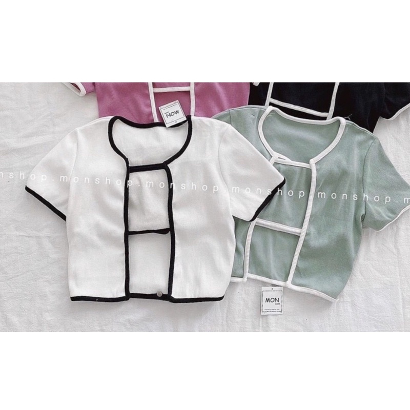 SET ÁO QUÂY KÈM ÁO CROPTOP