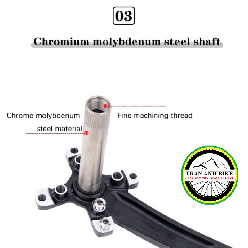 Đùi đĩa  rỗng xe đạp MTB RACEWORK XT