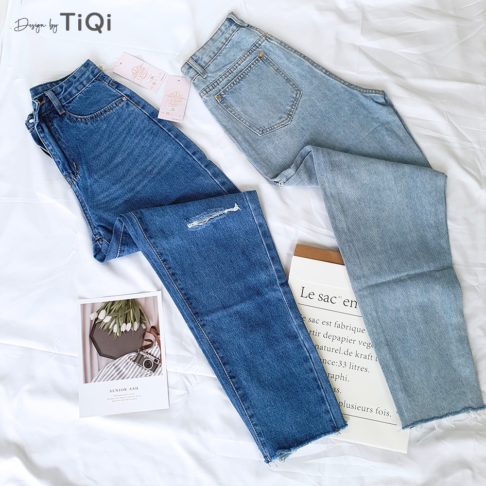 Quần baggy jeans rách hông TiQi Jeans B1-148