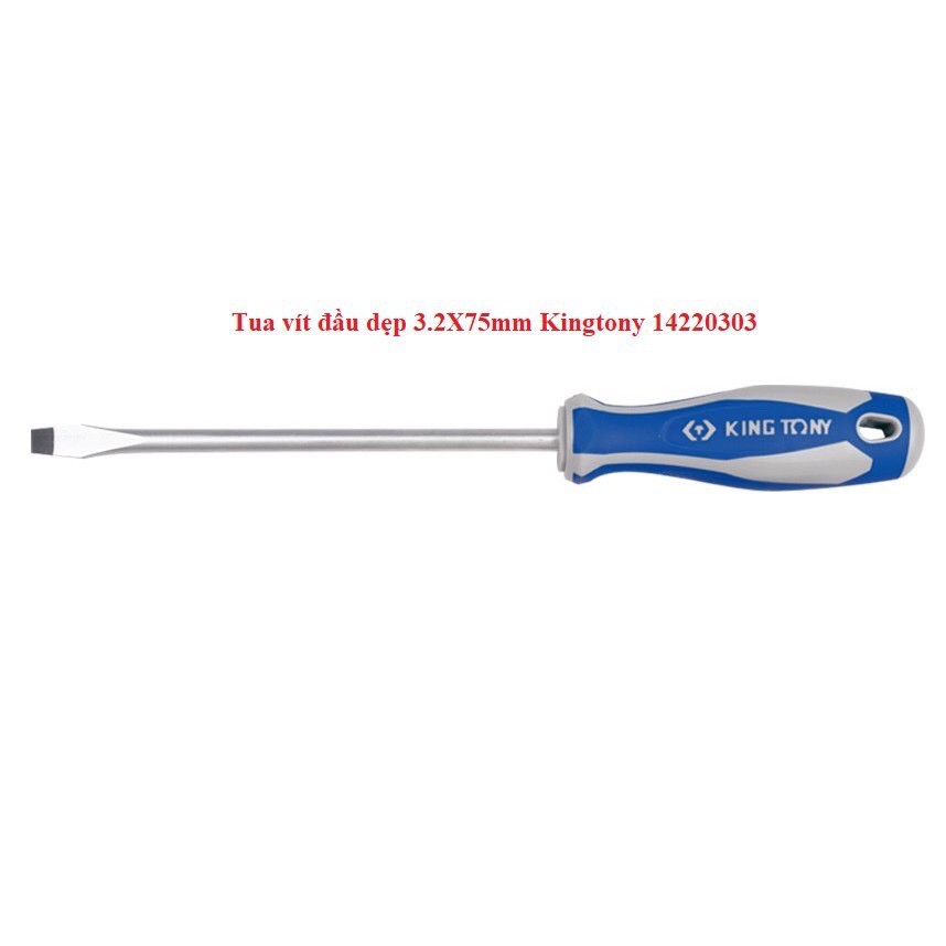 Tua vít đầu dẹp 3.2x75mm Kingtony 14220303