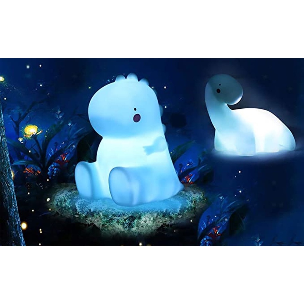 Mới Đèn Ngủ Hình Khủng Long / Kỳ Lân Mềm Mại Trang Trí Bánh Kem Cho Bé