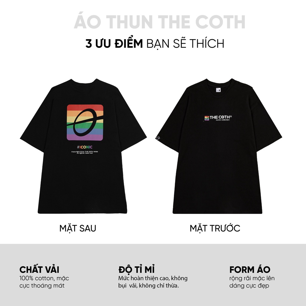 Áo thun unisex Pride Logo Tee, nam nữ mặc cực đẹp chất liệu mát mẻ Thương Hiệu The Coth AT2U0607