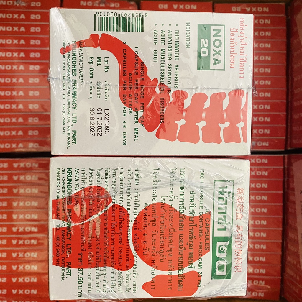 NOXA 20 Thái lan chính hãng  viên uống xương khớp GOUT date mới 2027