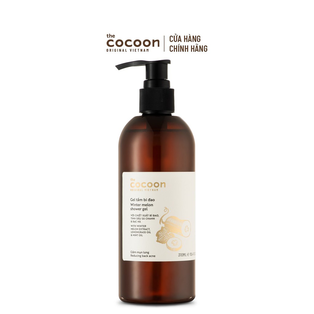 [Nhập FMCGMALL -8% đơn 250K] Gel tắm bí đao Cocoon giúp giảm mụn lưng 310ml