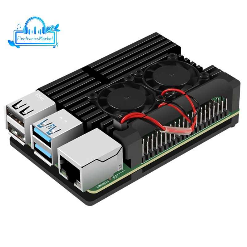 Hộp tản nhiệt có vỏ bằng nhôm cho Raspberry Pi 4