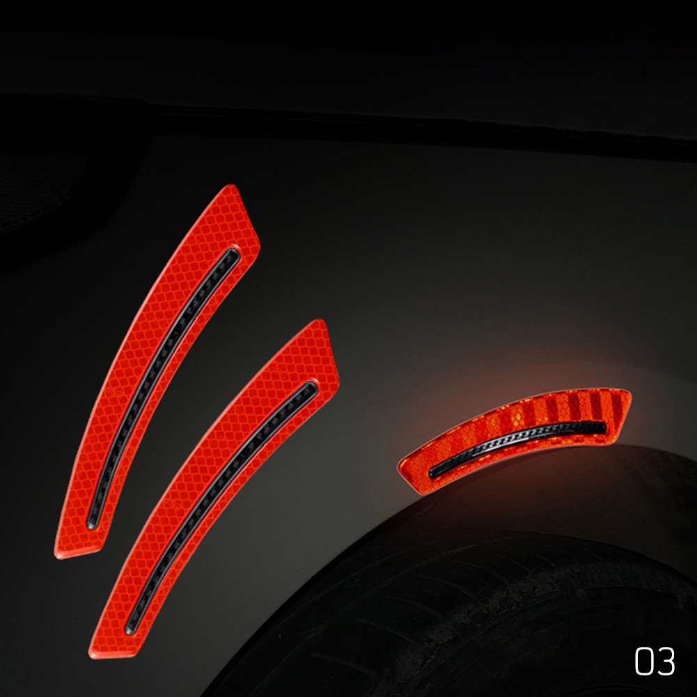 2 Miếng Dán Phản Quang Cảnh Báo An Toàn Cho Xe Hơi