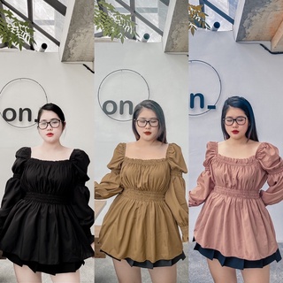 Áo tiểu thư thắt eo tay bồng
