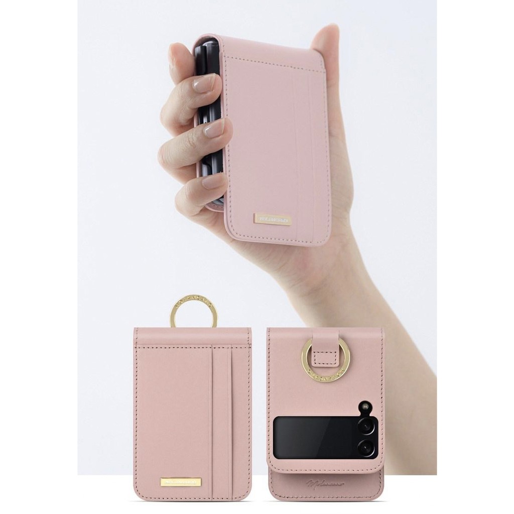 Samsung galaxy z flip 3 4 5 bao da bê có dây đeo - 2 loại / màu đỏ oải hương màu xanh lá cây đen rượu vang hồng giá đỡ bỏ túi có thể đính kèm da bò có dây đeo chéo dài có thể tháo rời