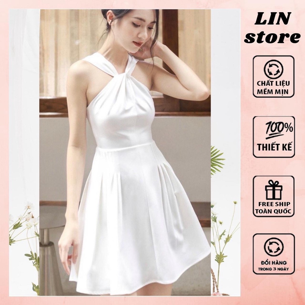 Váy dự tiệc ,ăn cưới sang Chảnh Tiểu Thư Linstore Thiết Kế V03