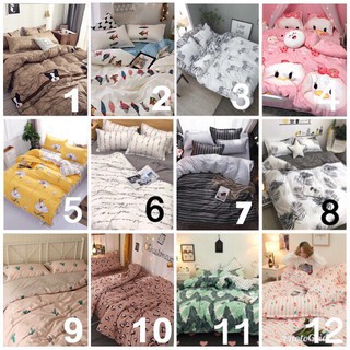 Set bộ chăn ga gối Cotton Poly ga hàn quốc chất đẹp ( 5 món )