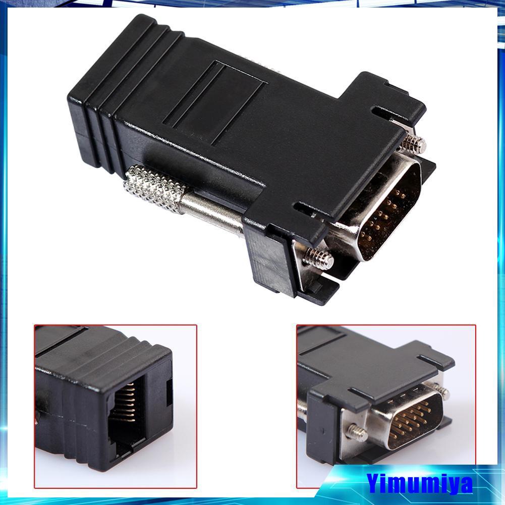 Đầu chuyển giắc VGA sang cổng RJ45/Đầu chuyển cổng VGA sang cổng RJ45