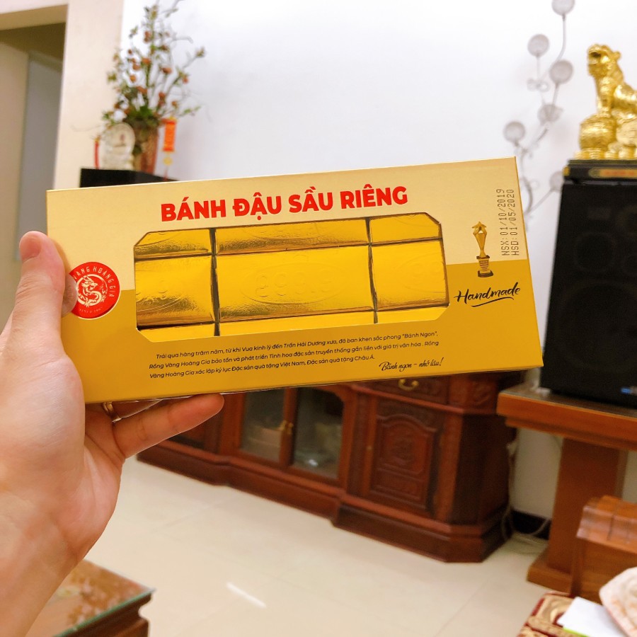 HÀNG XUẤT NHẬT - BÁNH ĐẬU XANH SẦU RIÊNG 170g - RỒNG VÀNG HOÀNG GIA - Vị sầu riêng thượng hạng | BigBuy360 - bigbuy360.vn