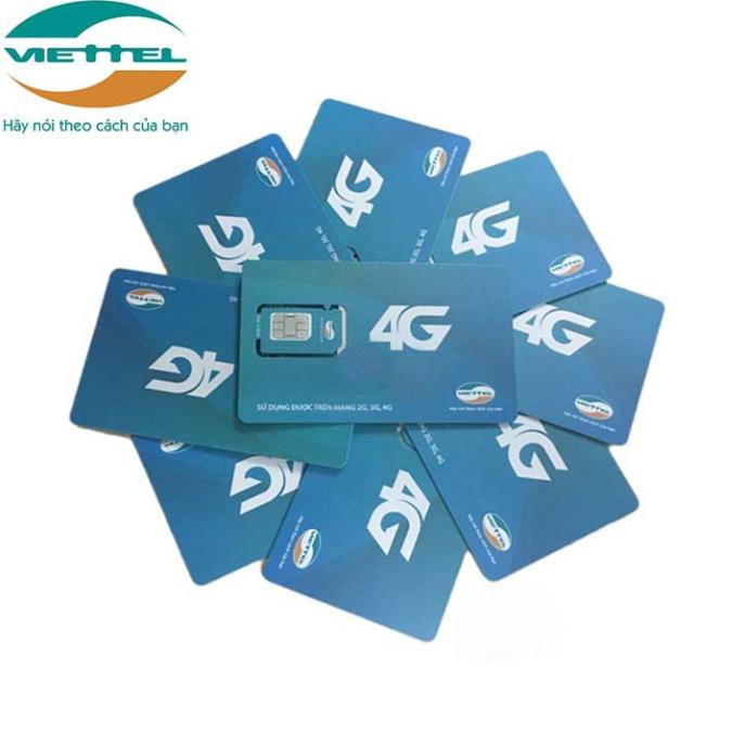 TẶNG THÁNG ĐẦU-SIM 4G VIETTEL V90-V120 62GB/tháng, miễn phí nghe gọi nội mạng, ngoại mạng,dùng cho điện thoại di động